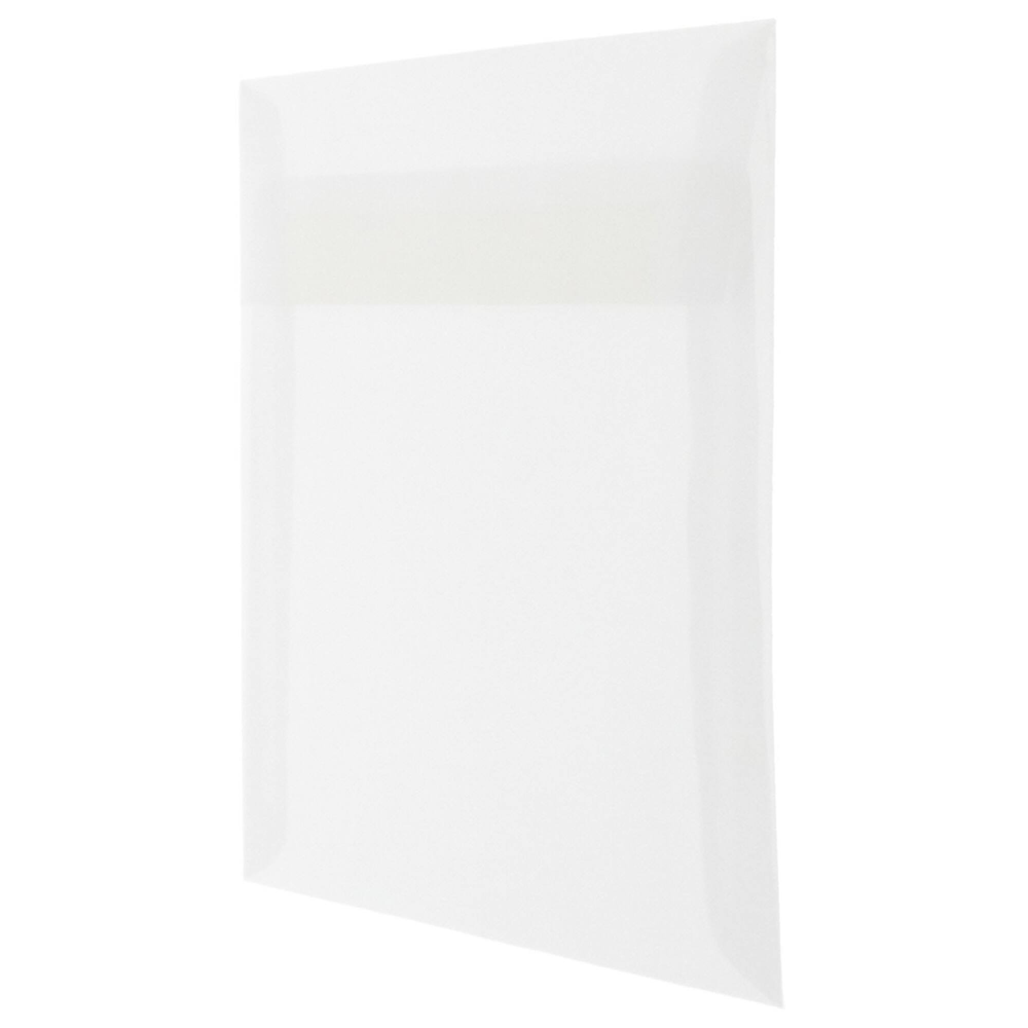 JAM Paper 8" x 8" Square Translucent Vellum Invitation Envelopes